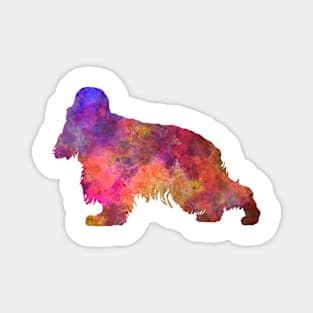 English Cocker Spaniel in watercolor Magnet