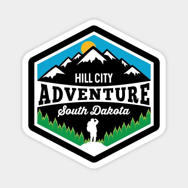 Hill City Adventure South Dakota Hiking Wilderness Magnet by SouthDakotaGifts