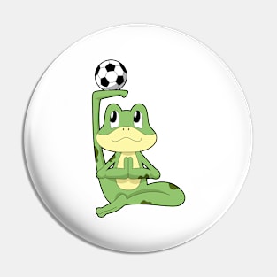 Frog Soccer Soccer player Pin