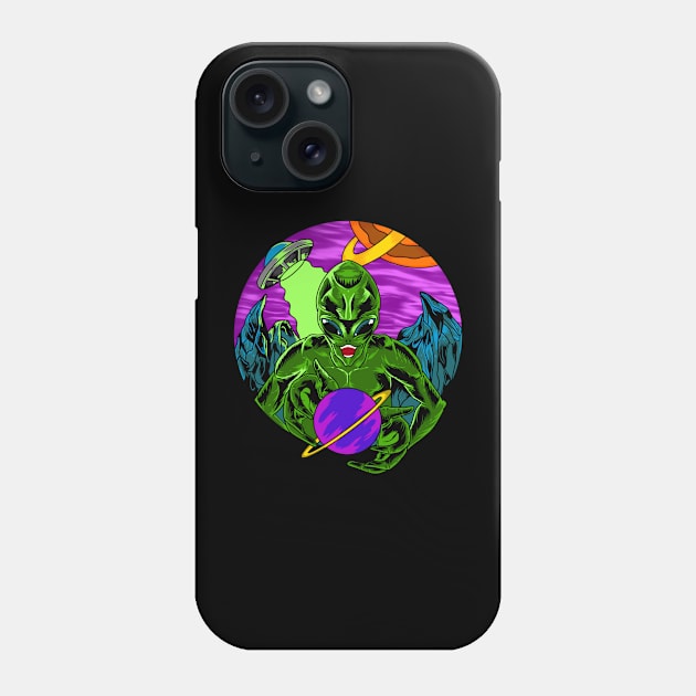 ALIEN INVASION Phone Case by Toywuzhere