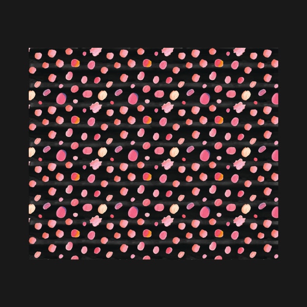 Pretty Cool and Colorful Gradient Pink Small Dot Pattern by GDCdesigns