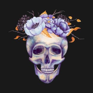 Skull with Flowers T-Shirt