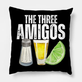 The Three Amigos Salt Lime Tequila Cinco De Mayo Pillow