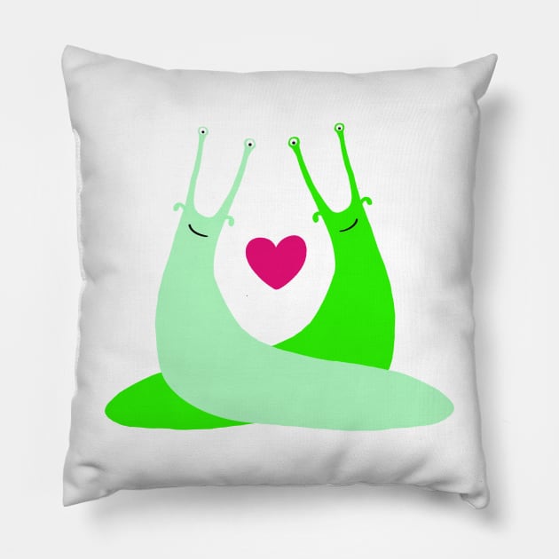 Slug Love Pillow by betsyschrock