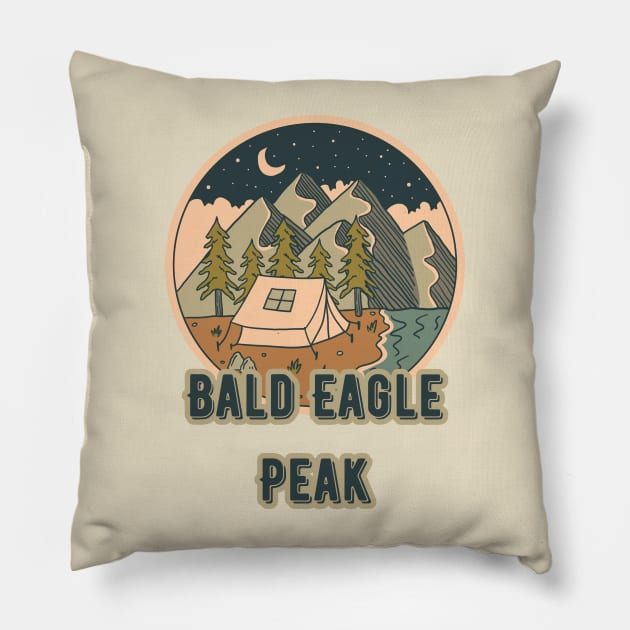 Bald Eagle Peak Pillow by Canada Cities