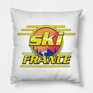 Ski France 80s logo Pillow