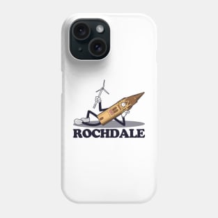 Rochdale Town Hall / Scout Moor (1930s rubberhose cartoon character style) Phone Case
