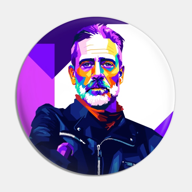 Negan with Lucille WPAP Pop Art illustration Pin by godansz