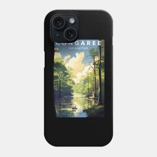 Congaree National Park Travel Poster Phone Case