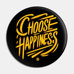 CHOOSE HAPPINESS - TYPOGRAPHY INSPIRATIONAL QUOTES Pin