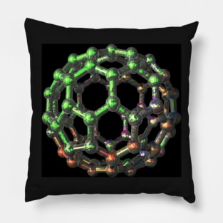 C70 Fullerene - Buckyball Carbon Molecule Pillow