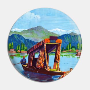 Vintage Travel Poster India Visit Kashmir Pin