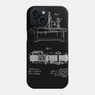 Cider and Wine Press Vintage Patent Drawing Phone Case