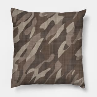 brown and tan camo Pillow