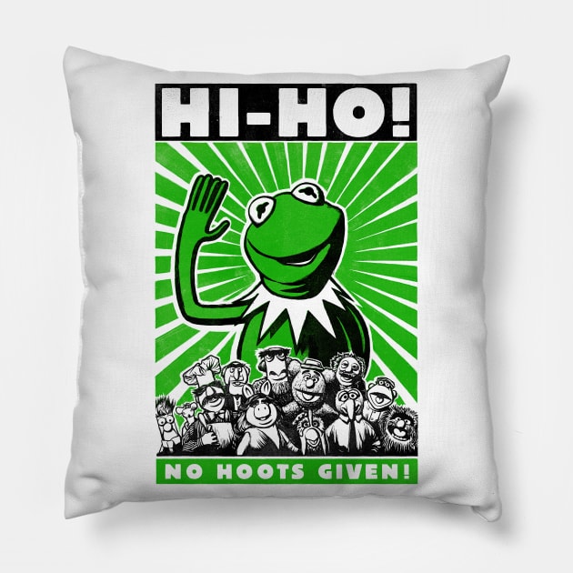 No Hoots Given! Pillow by victorcalahan