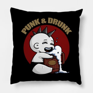 Punk and Drunk Pillow