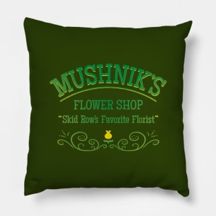 Strange and Unusual Flower Shop Pillow