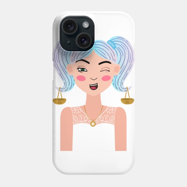 The Girl Sweetest Libra on Earth - Libra Phone Case by roykhensin