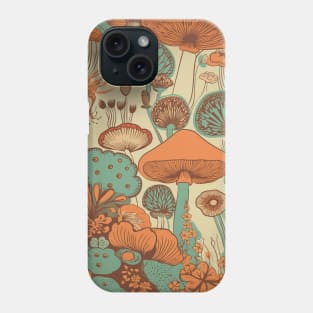 Cottagecore Mushroom Flower Hippie 60s 70s Aesthetic Style Phone Case