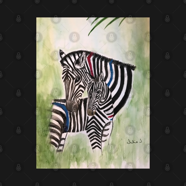 Horses in Pyjamas Zebra by Juliejart
