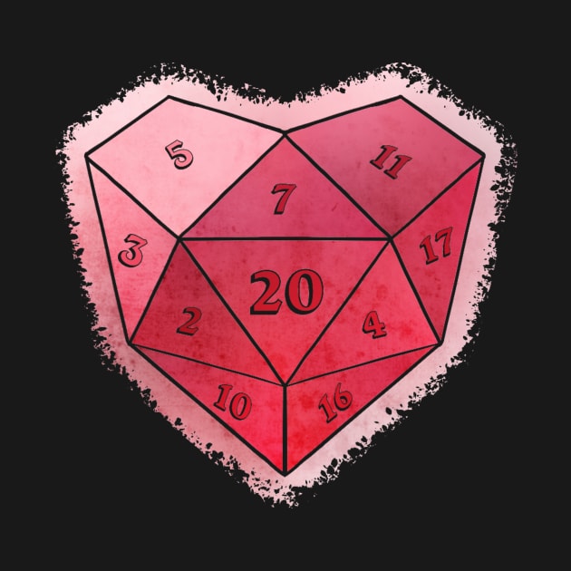 D20 Crystal Heart by vanitygames