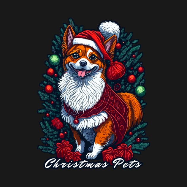 Christmas Pets by Migite Art