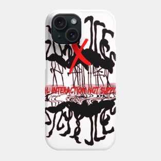 Flamingo and quarantine quote t-shirt Phone Case