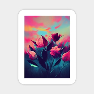 Colorful flowers Magnet