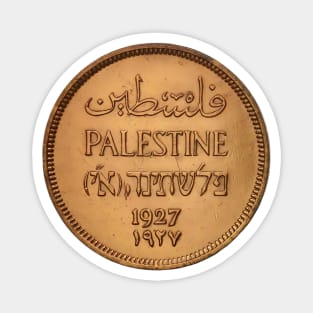 Boycott Israel free free Palestine , Palestine coin 1927 Magnet