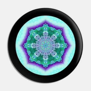 Fractal Mandala - Garden of Delights Pin