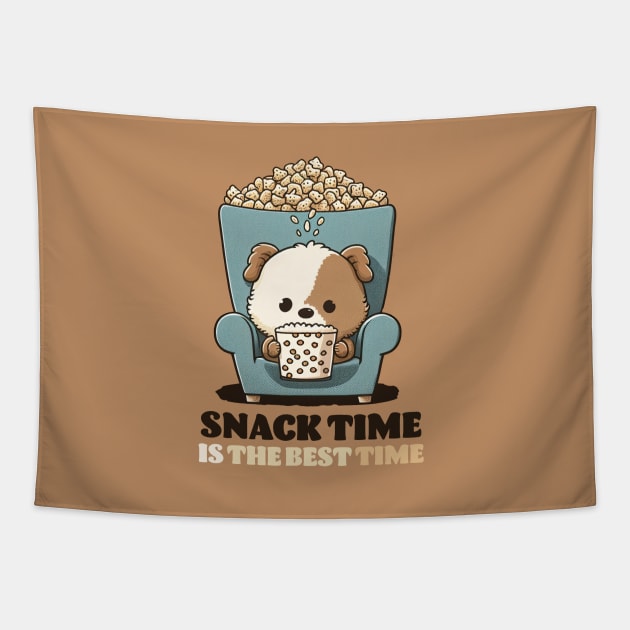 Snack Time is the BEST Time Tapestry by dmac