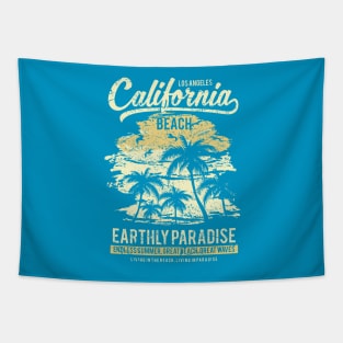 Los Angeles California Beach Earthly Paradise Endless Summer Great Waves Tapestry