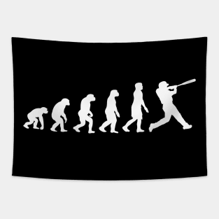 Funny Baseball Evolution Gift For Baseball Players Tapestry