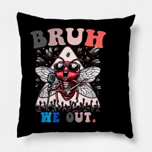 Summer of Screaming cicada 2024 Pillow