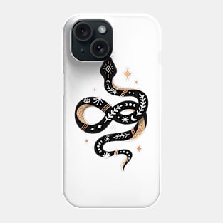 Snake - Black and Gold Phone Case