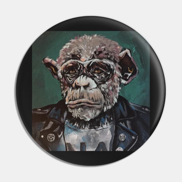 punk rock chimpanzee Pin by charlesstat3