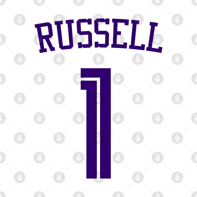 DeAngelo Russell Jersey Poster by Cabello's