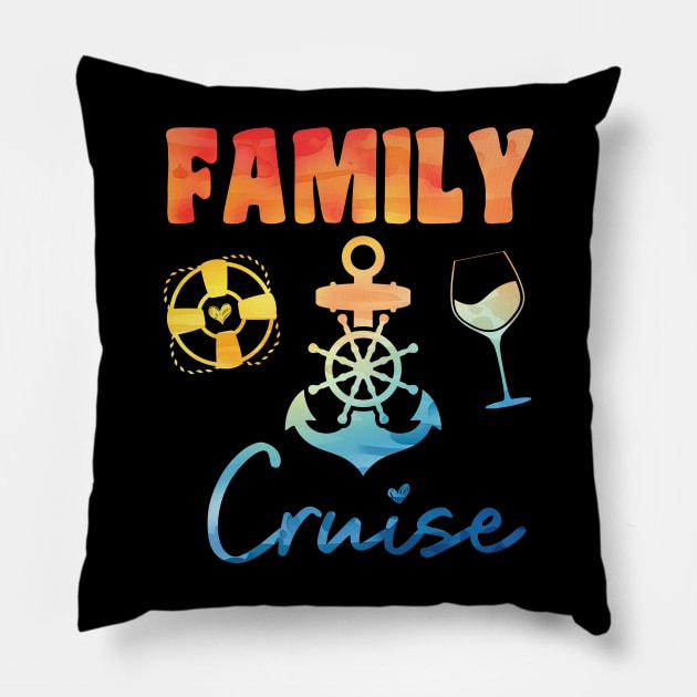 Family Cruise Pillow by Xtian Dela ✅