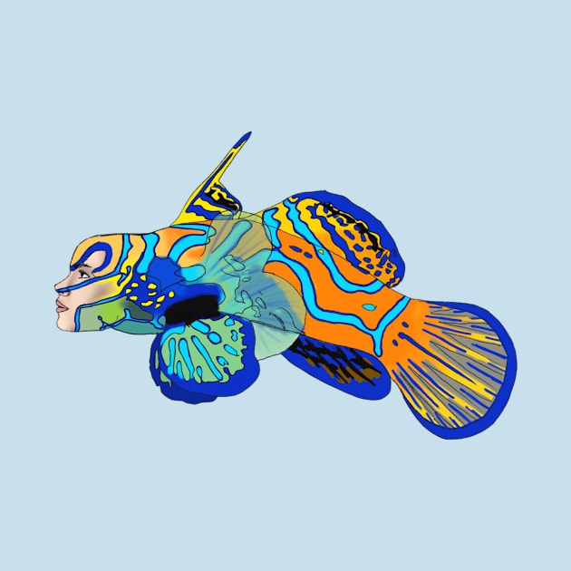 Mandarin Dragonet Ladyfish by Rosiethekitty13