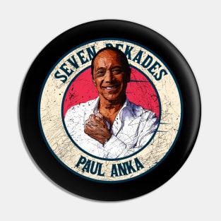 Retro Style Fan Art Design PAUL ANKA // SEVEN DEKADES Pin