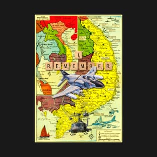 Vietnam War Map T-Shirt