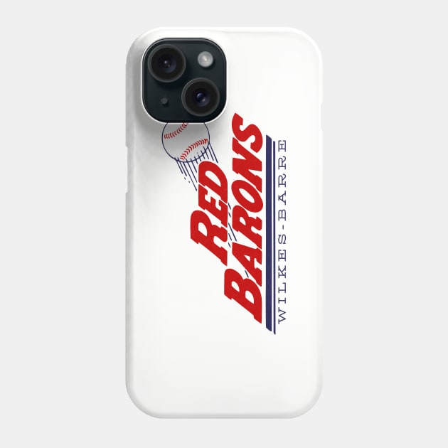 Defunct Wilkes-Barre Red Barons Baseball Phone Case by LocalZonly