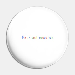 Back end research Pin