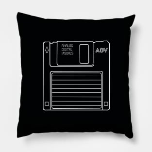 Floppy Disk (White Lines) Analog/ Computer Pillow