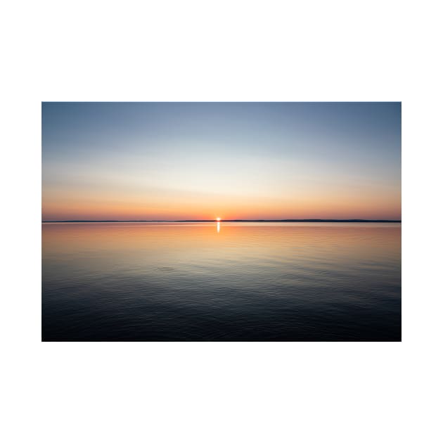Calm serene sunrise lake scenery by Juhku