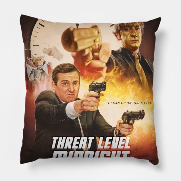 Threat Level Midnight Pillow by cmloweart