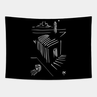 Architect Minimal Sketch Tapestry