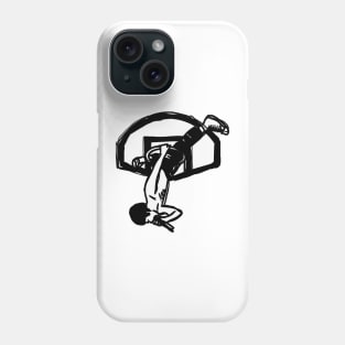 punk in the basketball hoop Phone Case