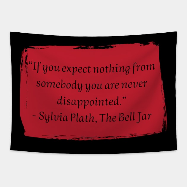 Sylvia Plath Tapestry by HappyBird