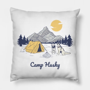 Camp Husky Pillow